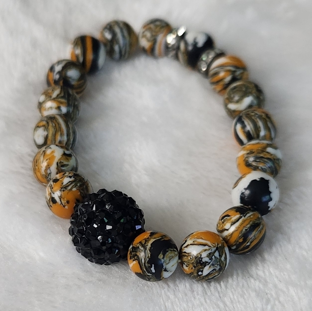 🖤Elegant Multicolor Beaded Bracelet – Women’s Jewelry – Excellent Condition - Picture 7 of 8
